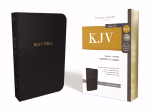 KJV Giant Print Center Column Reference Bible Bonded Leather