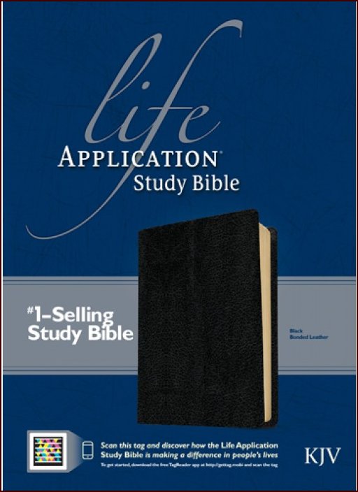 KJV Life Application Study Bible-Black Bonded Leather