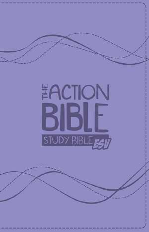 The Action Study Bible ESV Lavender Virtual Leather
