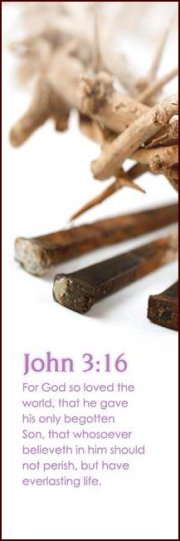 For God so Loved (3 Nails) - Bookmark (25-PKG)