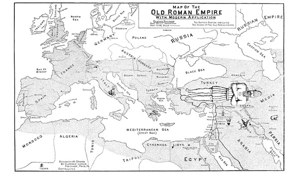 Map of the Old Roman Empire Chart