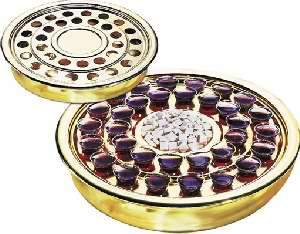 Communion Brasstone Tray Whole Body