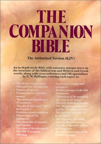 Companion Bible, Companion Bibles and books by EW Bullinger