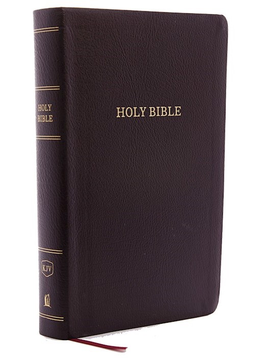 KJV Personal Size Giant Print Reference Bible Burgundy Bonded Le