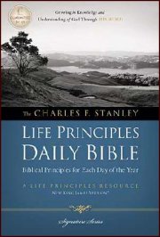 NKJV Charles Stanley Life Principles Daily Bible-Hardcover